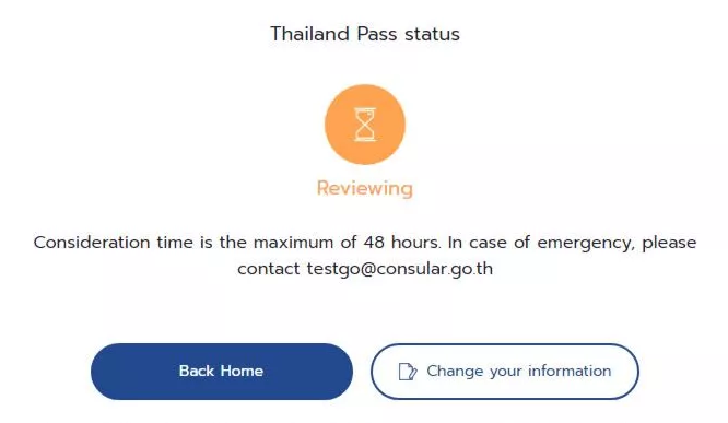 Thẻ Thai Pass chở xử lý
