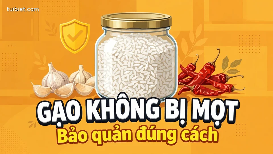 Cách Bảo Quản Gạo Không Bị Mọt